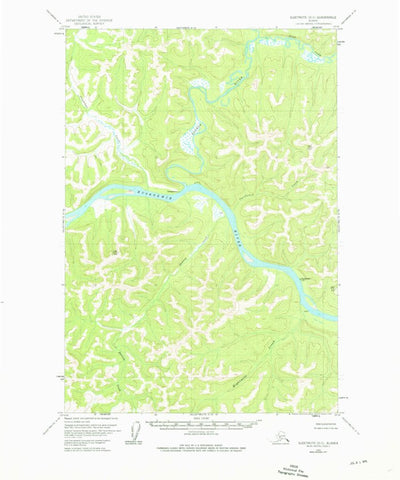 United States Geological Survey Sleetmute D-5, AK (1954, 63360-Scale) digital map