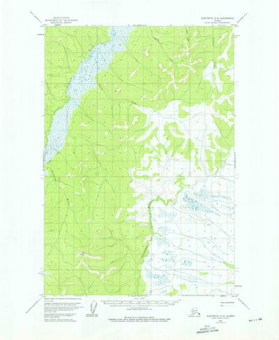 United States Geological Survey Sleetmute D-8, AK (1954, 63360-Scale) digital map