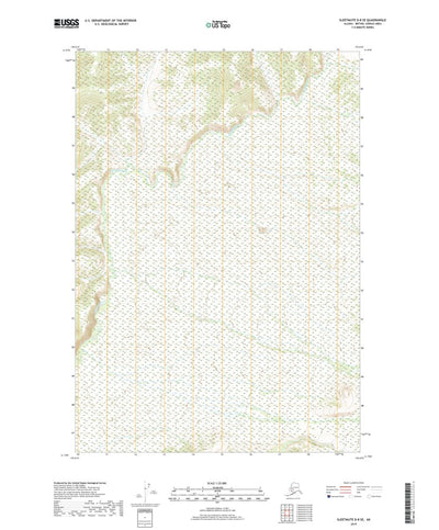 United States Geological Survey Sleetmute D-8 SE, AK (2019, 25000-Scale) digital map