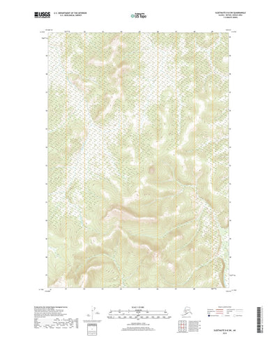 United States Geological Survey Sleetmute D-8 SW, AK (2019, 25000-Scale) digital map