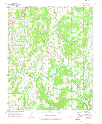 United States Geological Survey Slick, OK (1973, 24000-Scale) digital map