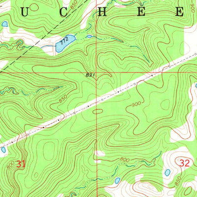 United States Geological Survey Slick, OK (1973, 24000-Scale) digital map