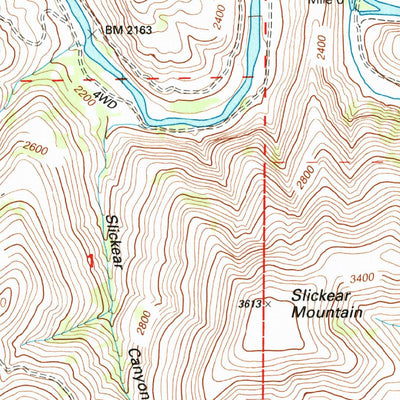 United States Geological Survey Slickear Mountain, OR (1995, 24000-Scale) digital map
