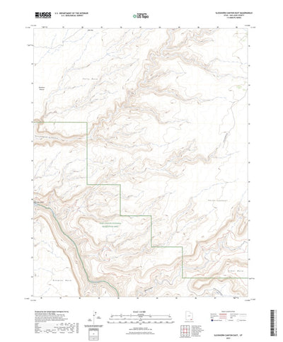 United States Geological Survey Slickhorn Canyon East, UT (2023, 24000-Scale) digital map