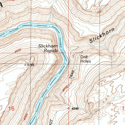 United States Geological Survey Slickhorn Canyon West, UT (1989, 24000-Scale) digital map