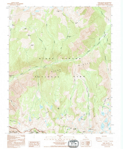United States Geological Survey Slide Bluffs, CA (1992, 24000-Scale) digital map