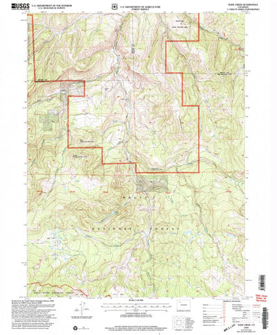 United States Geological Survey Slide Creek, CO (2000, 24000-Scale) digital map