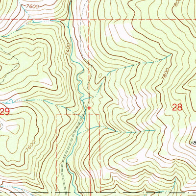 United States Geological Survey Slide Mountain, CO (1971, 24000-Scale) digital map