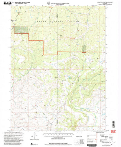 United States Geological Survey Slide Mountain, CO (2000, 24000-Scale) digital map