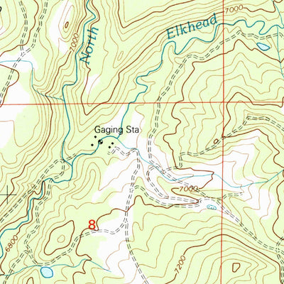United States Geological Survey Slide Mountain, CO (2000, 24000-Scale) digital map