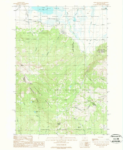 United States Geological Survey Slide Mountain, MT-ID (1988, 24000-Scale) digital map
