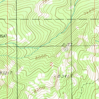 United States Geological Survey Slide Mountain, MT-ID (1988, 24000-Scale) digital map