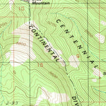 United States Geological Survey Slide Mountain, MT-ID (1988, 24000-Scale) digital map