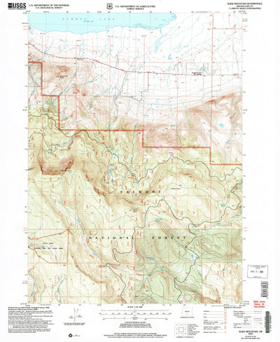 United States Geological Survey Slide Mountain, OR (2004, 24000-Scale) digital map