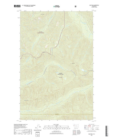 United States Geological Survey Slide Peak, WA (2020, 24000-Scale) digital map