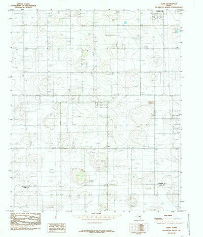 United States Geological Survey Slide, TX (1985, 24000-Scale) digital map