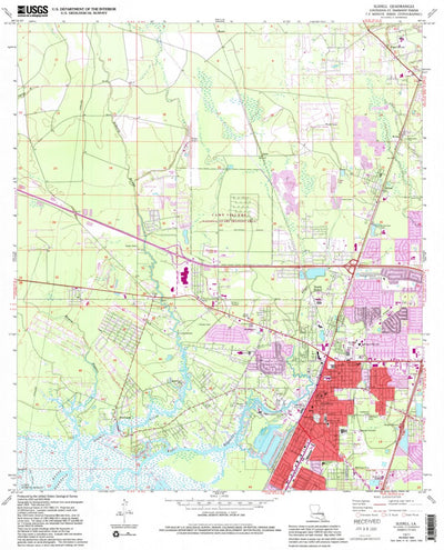 United States Geological Survey Slidell, LA (1971, 24000-Scale) digital map