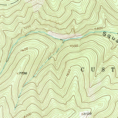 United States Geological Survey Sliderock Mountain, MT (1954, 24000-Scale) digital map