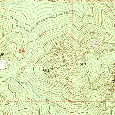 United States Geological Survey Sliderock Mountain, MT (2000, 24000-Scale) digital map