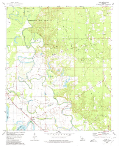 United States Geological Survey Sligo, LA (1980, 24000-Scale) digital map