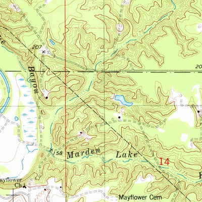 United States Geological Survey Sligo, LA (1980, 24000-Scale) digital map