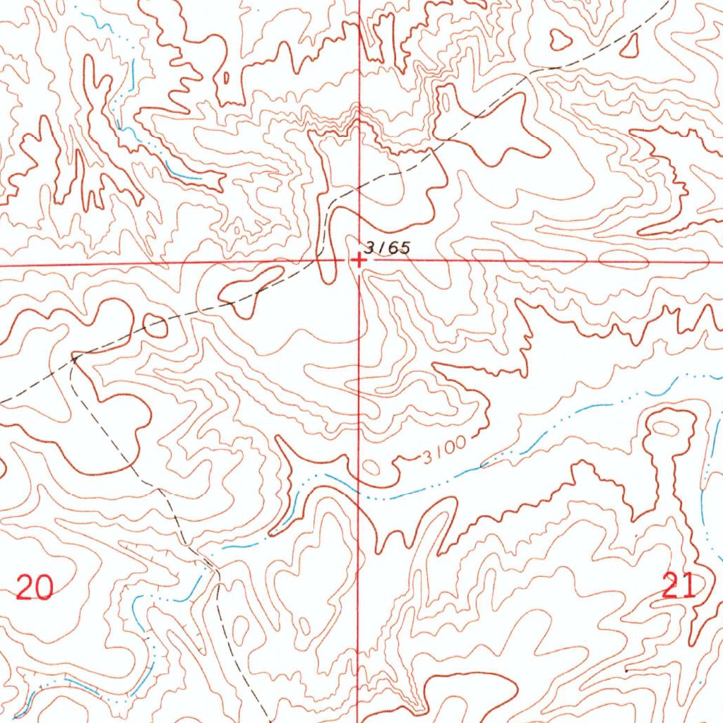 Slim Butte NW, SD (1967, 24000-Scale) Map by United States Geological ...