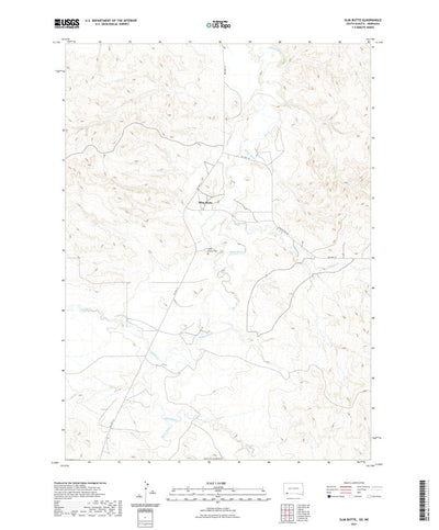 United States Geological Survey Slim Butte, SD (2021, 24000-Scale) digital map