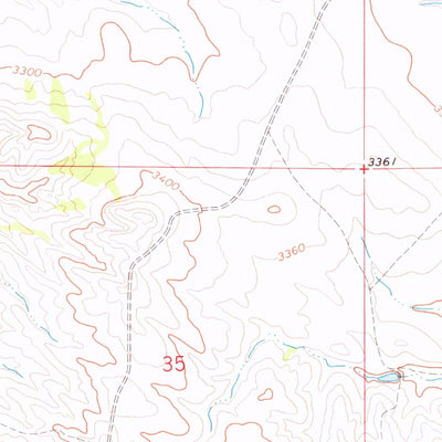 United States Geological Survey Slim Butte SW, SD-NE (1967, 24000-Scale) digital map