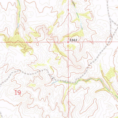 United States Geological Survey Slim Butte SW, SD-NE (1967, 24000-Scale) digital map