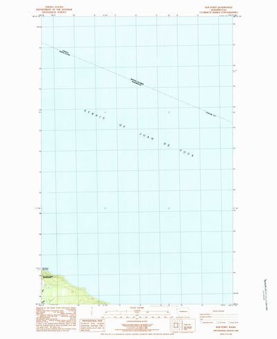 United States Geological Survey Slip Point, WA (1984, 24000-Scale) digital map