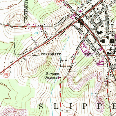 United States Geological Survey Slippery Rock, PA (1961, 24000-Scale) digital map