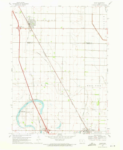 United States Geological Survey Sloan, IA (1969, 24000-Scale) digital map