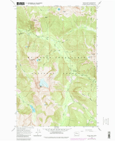United States Geological Survey Sloan Peak, WA (1966, 24000-Scale) digital map