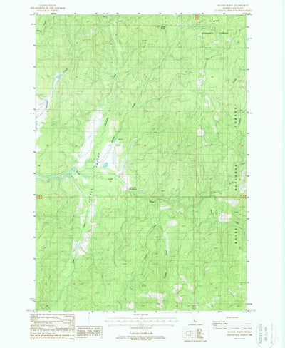 United States Geological Survey Sloans Point, ID (1988, 24000-Scale) digital map