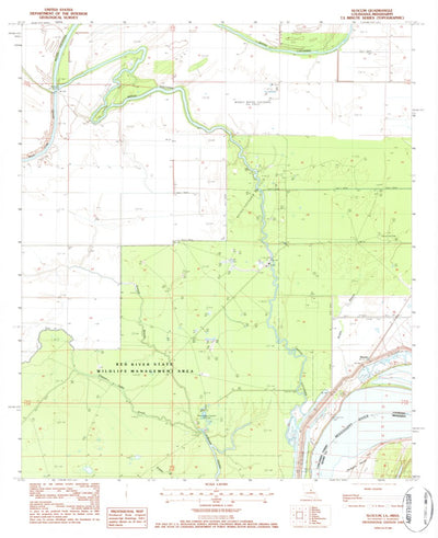 United States Geological Survey Slocum, LA-MS (1983, 24000-Scale) digital map