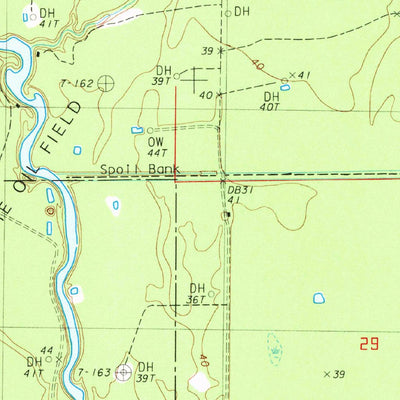 United States Geological Survey Slocum, LA-MS (1983, 24000-Scale) digital map
