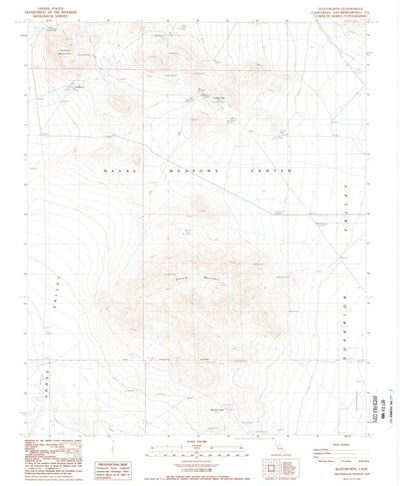 United States Geological Survey Slocum Mountain, CA (1988, 24000-Scale) digital map