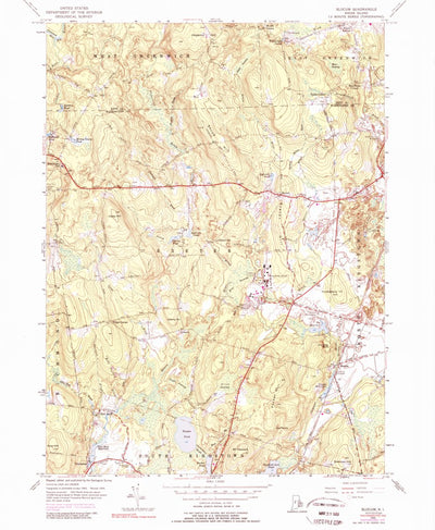United States Geological Survey Slocum, RI (1955, 24000-Scale) digital map
