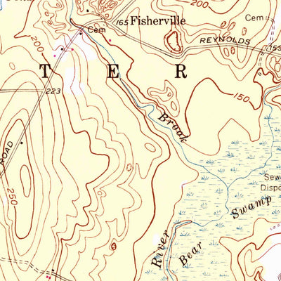 United States Geological Survey Slocum, RI (1955, 24000-Scale) digital map