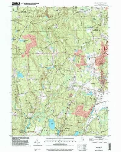 United States Geological Survey Slocum, RI (2001, 24000-Scale) digital map