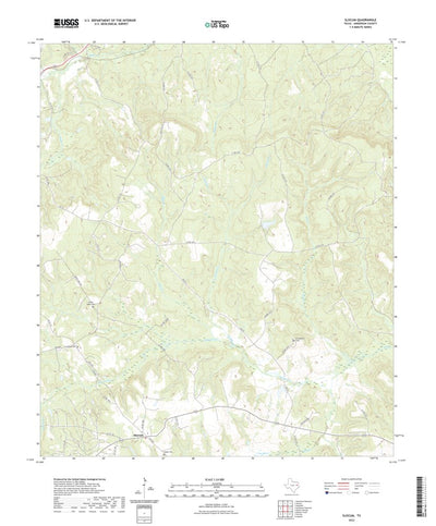 United States Geological Survey Slocum, TX (2022, 24000-Scale) digital map