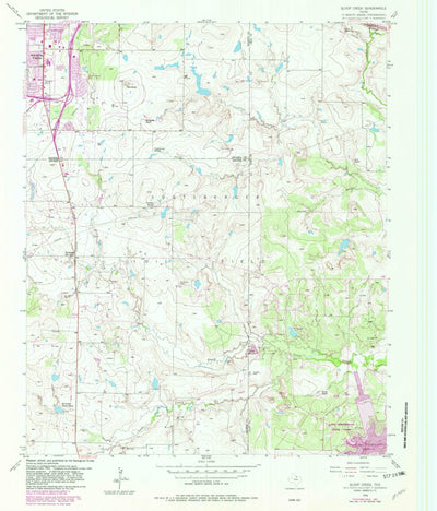 United States Geological Survey Sloop Creek, TX (1956, 24000-Scale) digital map