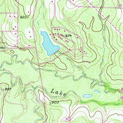 United States Geological Survey Sloop Creek, TX (1956, 24000-Scale) digital map