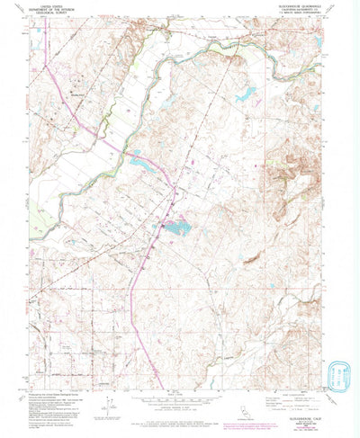 United States Geological Survey Sloughhouse, CA (1968, 24000-Scale) digital map