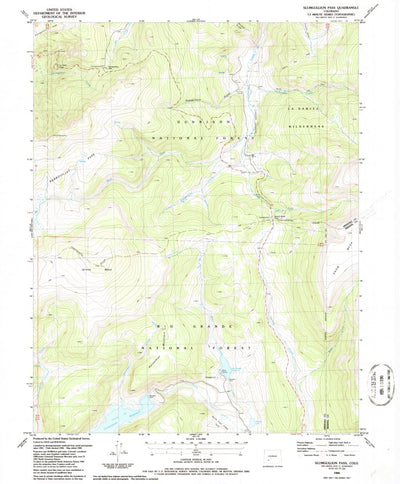 United States Geological Survey Slumgullion Pass, CO (1986, 24000-Scale) digital map
