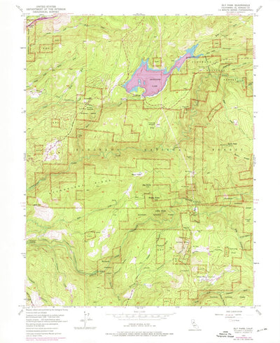United States Geological Survey Sly Park, CA (1952, 24000-Scale) digital map