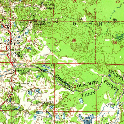 United States Geological Survey Smackover, AR (1964, 62500-Scale) digital map