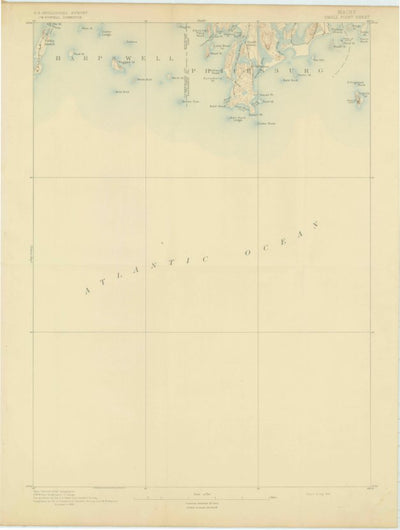 United States Geological Survey Small Point, ME (1893, 62500-Scale) digital map