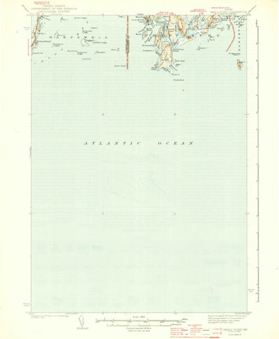 United States Geological Survey Small Point, ME (1944, 62500-Scale) digital map