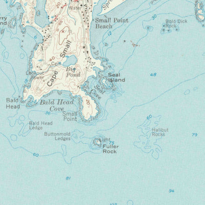 United States Geological Survey Small Point, ME (1957, 62500-Scale) digital map